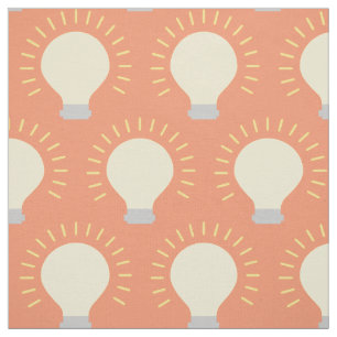 Minimal Light Bulb Polka Dots Stoff