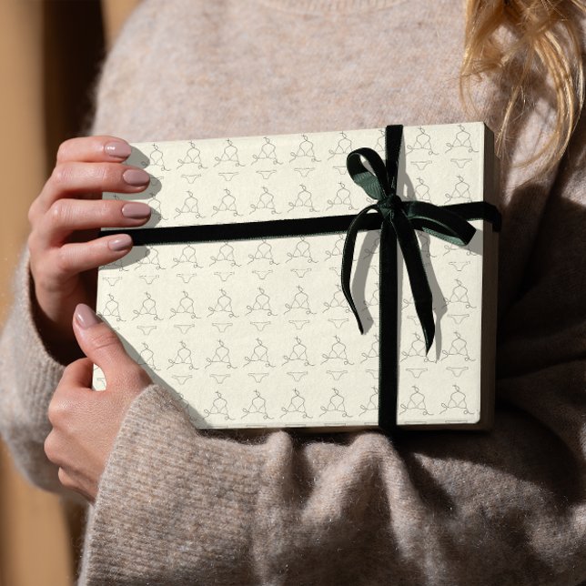 Minimal Lingerie Pattern Chic Feminine Aesthetic Geschenkpapier (Von Creator hochgeladen)