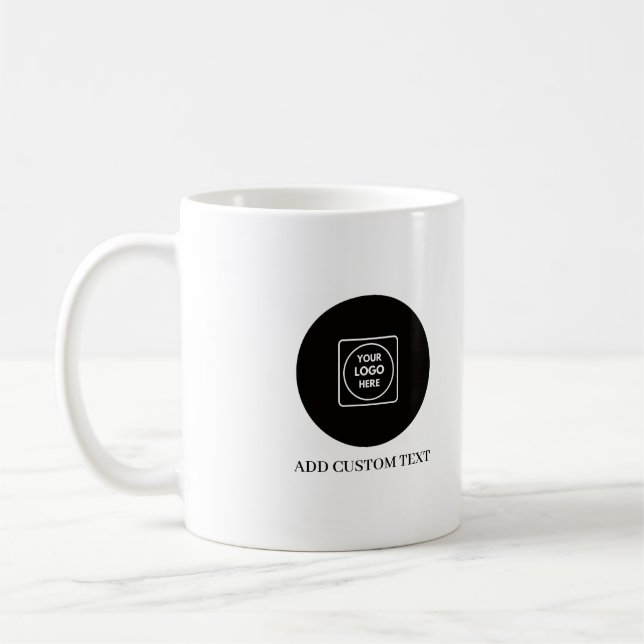 Minimal Logo Business Branding Design mug Kaffeetasse (Links)