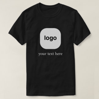 Minimal Logo Design with Custom Text T-Shirt