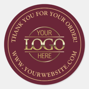 Minimal-Logo für kundenspezifische Geschäfte Runder Aufkleber