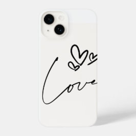 Minimal Love Line Art Heart iPhone Case iPhone 14 Hülle
