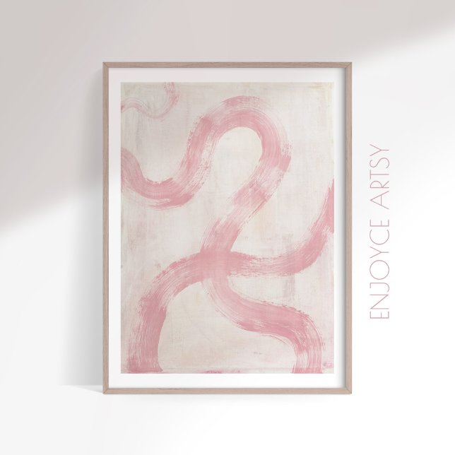 Minimal lush pink abstrakte feminine Wandkunst Poster (Von Creator hochgeladen)