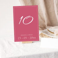 Minimal Magenta Pink Script Hochzeit