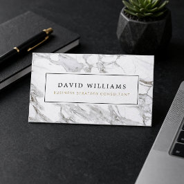 Minimal Marble Consultant Visitenkarte