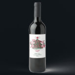 Minimal Merry Christmas Wine Label Weinetikett<br><div class="desc">Eine tolle Idee für Ihre Weihnachtsgeschenke. Eine Flasche mit diesem einzigartigen Label kann als Geschenk für die Familie und die Freunde,  als auch zu Gunsten der Kunden,  Firmengeschenke, ... </div>