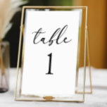 Minimal Minimalistisch Elegant Klassische Basishoc Tischnummer<br><div class="desc">Dies ist eine Minimal Minimalistische Elegant Classic Basic Wedding Tischnummer!</div>