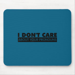 Minimal Mir ist egal, welche Pronomen du verwendes Mousepad