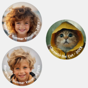 Minimal Modern 3 Foto - Retro Text - Personalisier Etiketten