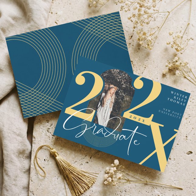 Minimal Modern Arch Photo Graduation Announcement Einladung (Minimal Modern Arch Photo Graduation Announcement)