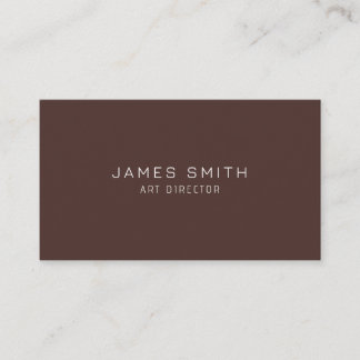 Minimal Modern Art Director Business Card Visitenkarte