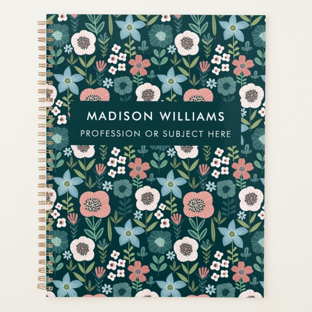 Minimal Modern Blume Planer (Vorderseite)