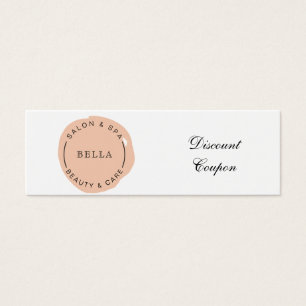 Minimal Modern Coral Salon und Wellness-Center Dis