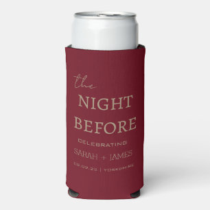 Minimal modern die Nacht vor der Hochzeit von Burg Selters Dosenkühler