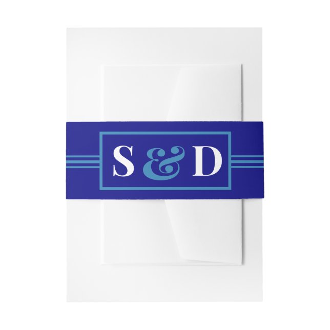 Minimal Modern Editable Wedding Einladungsbanderole (Vorderseite Beispiel)