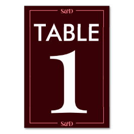 Minimal Modern Editable Wedding Tischnummer