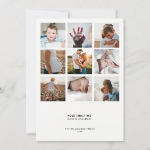 Minimal modern   Einfache elegante, schicke FotoCo Feiertagskarte