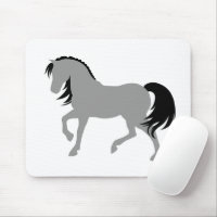 Minimal Modern Elegant Chic Einfaches Graues Pferd