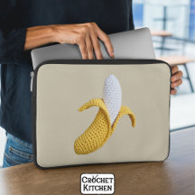 Minimal Modern Grandmacore Niedlich Crochet Banana
