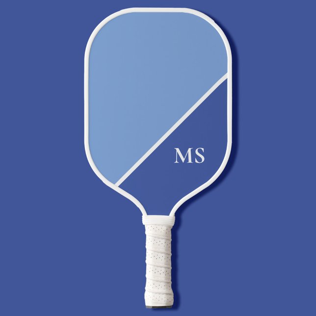 Minimal Modern Initials Monogramm Pickleball Schläger (Von Creator hochgeladen)