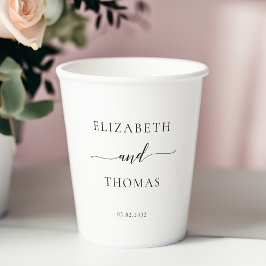 Minimal modern pappbecher