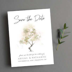 Minimal modern Save the Date Ankündigungspostkarte
