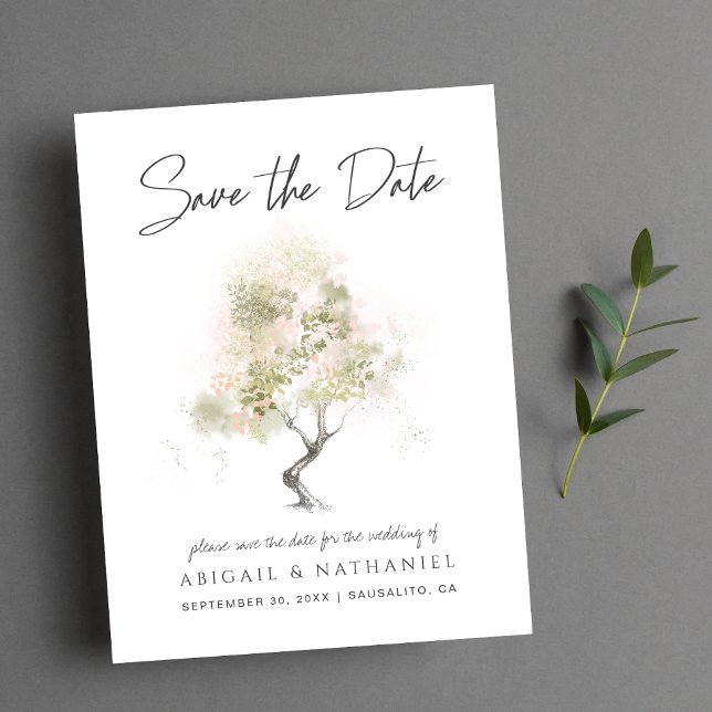 Minimal modern Save the Date Ankündigungspostkarte (Von Creator hochgeladen)