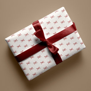 Minimal Modern Simple Bow Muster Weihnachten Geschenkpapier