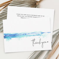 Minimal Modern Watercolor Blue Brautparty