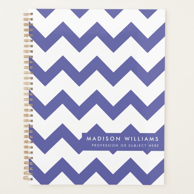 Minimal Modern Zigzag Planner Planer (Vorderseite)