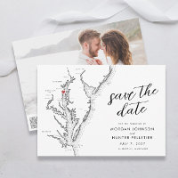 Minimal moderne Annapolis Chesapeake Bay Wedding