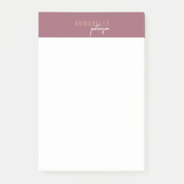 Minimal Moderne Berufliche Dusty Rose Einfach Post-it Klebezettel