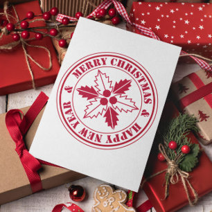 Minimal Moderne frohe Weihnachtskarte Postkarte