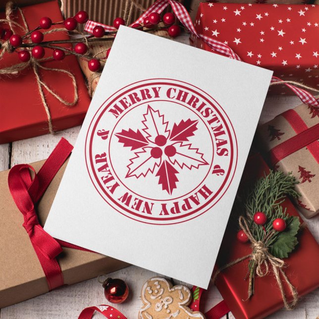 Minimal Moderne frohe Weihnachtskarte Postkarte (Von Creator hochgeladen)