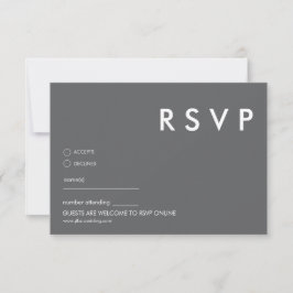 Minimal moderne Hochzeitskarte Einladung
