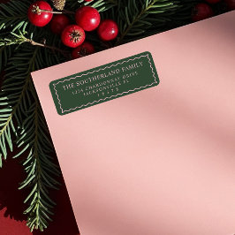 Minimal moderne Retro-Green & Pink-Wavy-Line-Famil