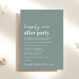 Minimal moderne, weiße Hochzeitsempfehlung Einladung