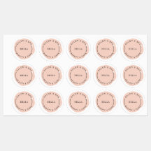 Minimal Moderner Blush Salon und Wellness-Center