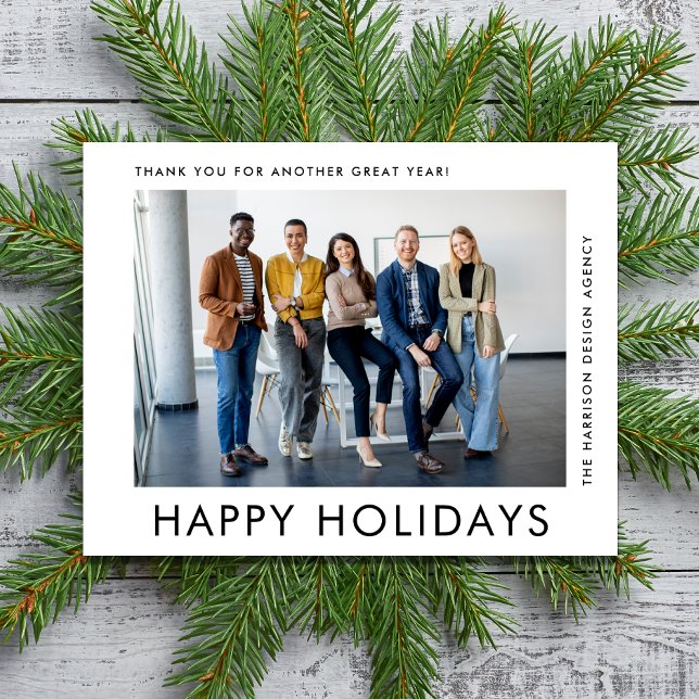 Minimal Modernes Business Foto Weihnachten im Unte (Von Creator hochgeladen)