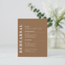 Minimal Modernes Dunkle Taupe Probe Abendessen Ele Einladung