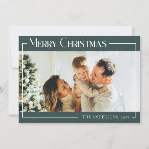 Minimal Modernes Foto für die Familie Weihnachten