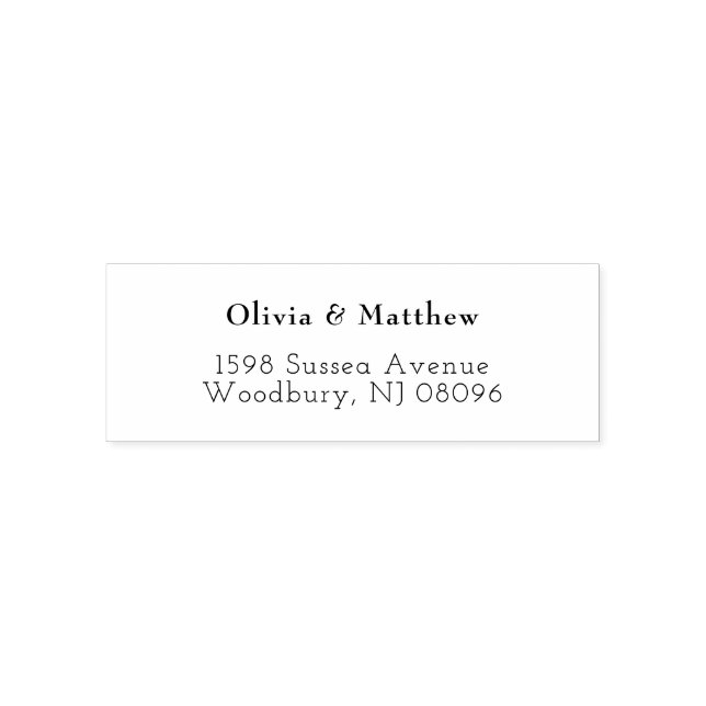 Minimal modernes Hochzeitstipendium Permastempel (Design)