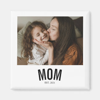 Minimal Mom Established Photo Magnet