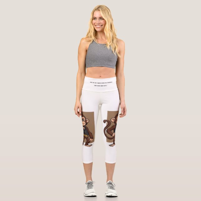 Minimal Monkey – Calm Motion High Waisted Capris (Vorderseite)