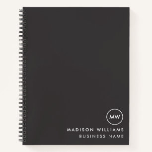 Minimal-Monogram-Notebook Notizbuch