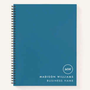 Minimal-Monogram-Notebook Notizbuch