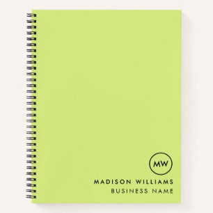 Minimal-Monogram-Notebook Notizbuch