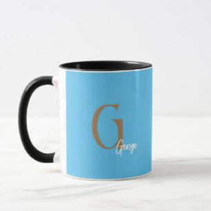 MINIMAL MONOGRAMM TASSE NAME EINFACH MODERN