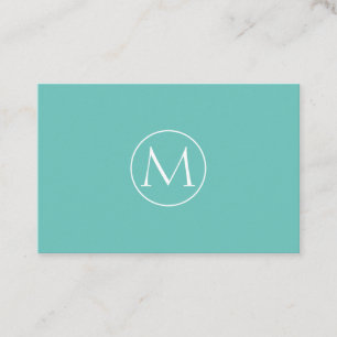 Minimal Monogramm Visitenkarte