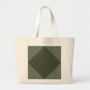 Minimal Moss Green Diamond - Tote Bag Jumbo Stoffbeutel